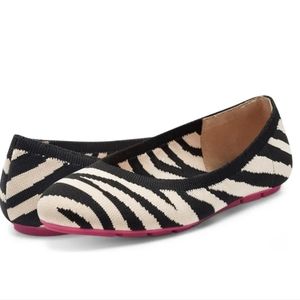 Jessica Simpson Brinley Knit Flat Zebra Flats